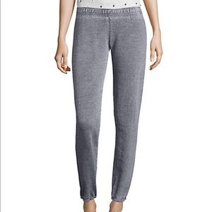 Monrow Burnout Elasticized Sweats Vintage Black